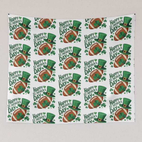 Item preview, Lucky Irish Football Theme St. Patrick’s Day designed and sold by QuiteOrbit.