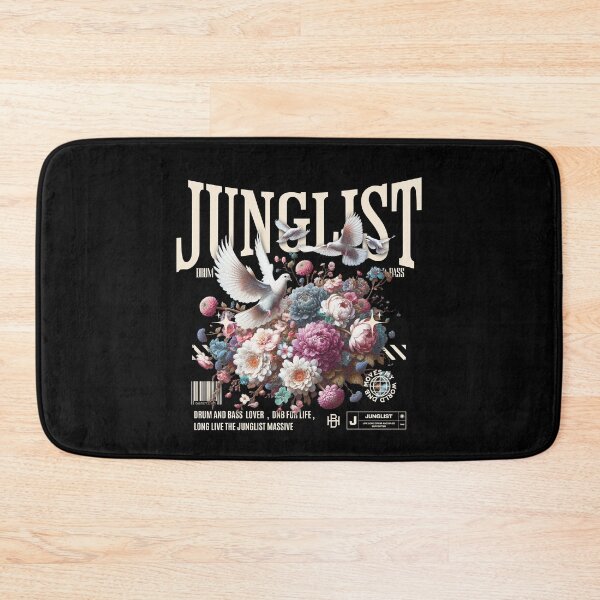 Item preview, JUNGLIST  - Dnb Birds of a feather (white) designed and sold by Discothreadz.