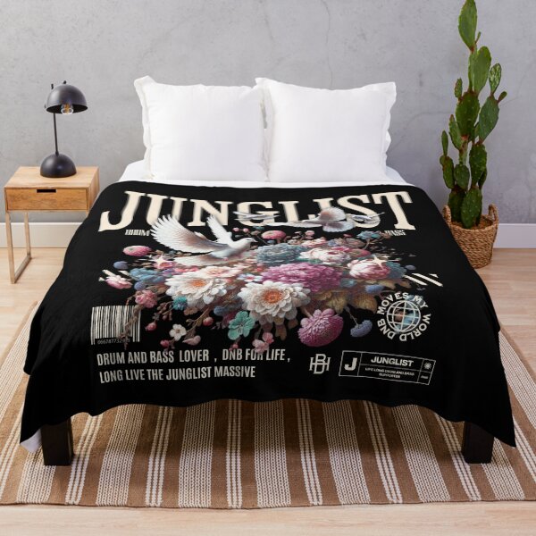 Item preview, JUNGLIST  - Dnb Birds of a feather (white) designed and sold by Discothreadz.