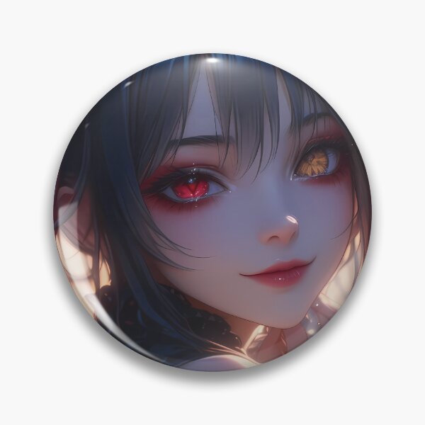 Item preview, Kurumi Tokisaki Date A Live Dark Aesthetic Heterochromia Ribbons designed and sold by PMartistStudio.