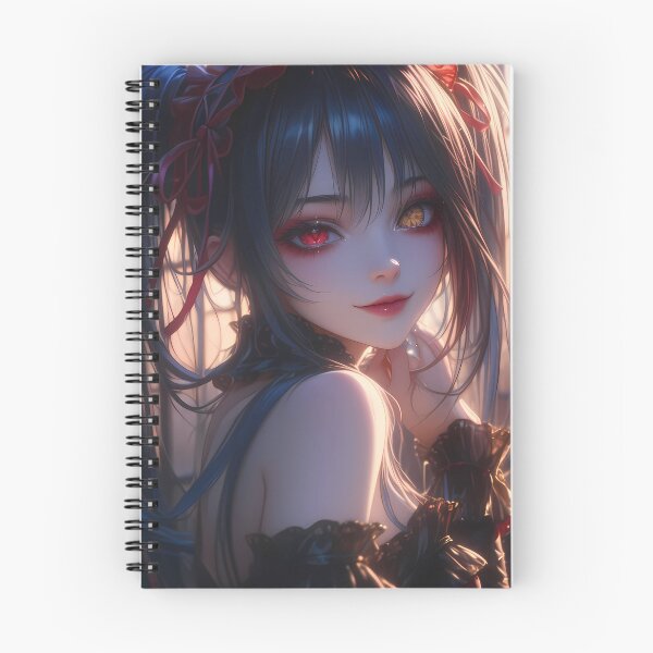Item preview, Kurumi Tokisaki Date A Live Dark Aesthetic Heterochromia Ribbons designed and sold by PMartistStudio.