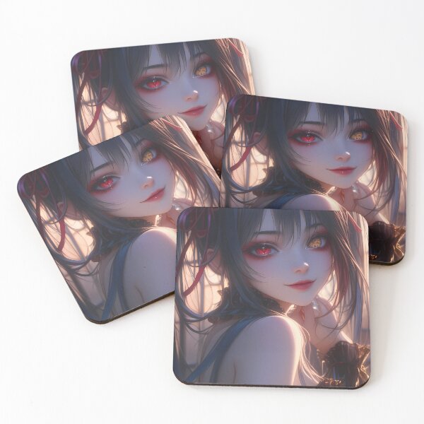 Item preview, Kurumi Tokisaki Date A Live Dark Aesthetic Heterochromia Ribbons designed and sold by PMartistStudio.