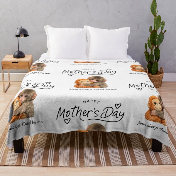 Item preview, Happy Mother's Day Mom Always Stand By Me Baby Monkey Punch designed and sold by RDGNR.