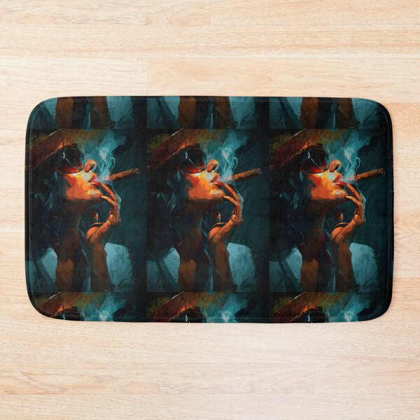 Item preview, Embrace Bold Urban Glamour with a Stylized Woman in Sunglasses and Dramatic Color Expression designed and sold by OlfactoART Studio.