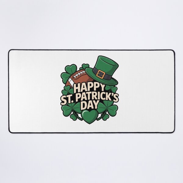 Item preview, St. Patrick’s Day Shamrock Football designed and sold by QuiteOrbit.