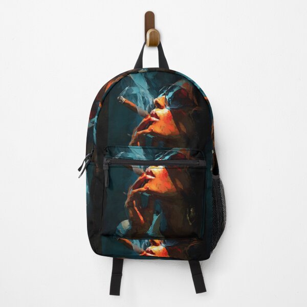 Item preview, Discover Moody Contrast with a Sunglassed Woman in Warm Tones Against a Cool Dark Backdrop designed and sold by OlfactoART Studio.