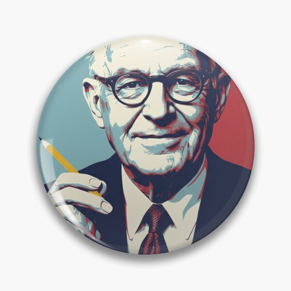Item preview, Milton Friedman Hope Style Retro Poster Art  designed and sold by Anya Byron.