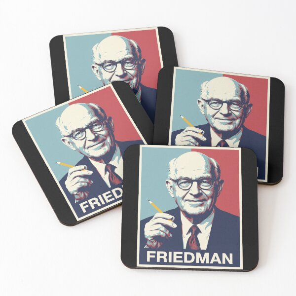Item preview, Milton Friedman Hope Style Retro Poster Art  designed and sold by Anya Byron.