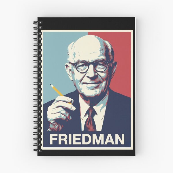 Item preview, Milton Friedman Hope Style Retro Poster Art  designed and sold by Anya Byron.