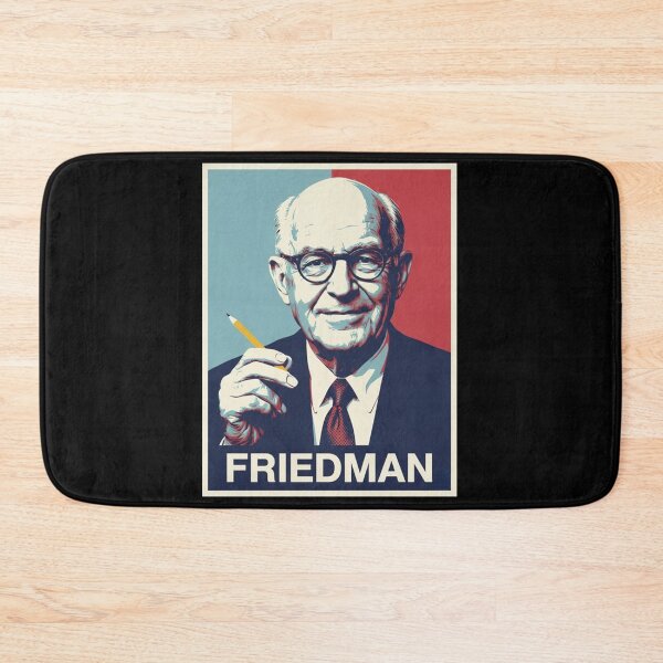 Item preview, Milton Friedman Hope Style Retro Poster Art  designed and sold by Anya Byron.