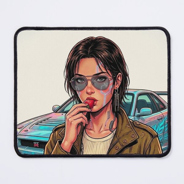 Item preview, Cyberpunk-style poster - anime with tuned car designed and sold by Ignorante.