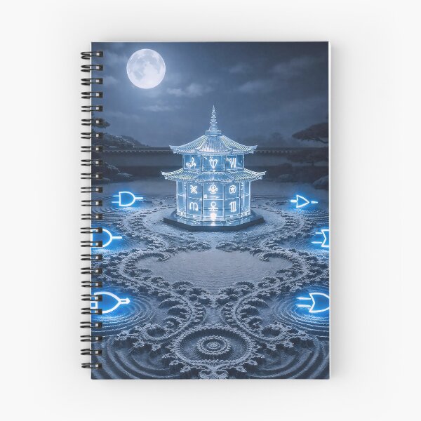 Item preview, Zen Logic Fractal Garden - Minimalist Zodiac Tech Art designed and sold by LuxeBuzz.