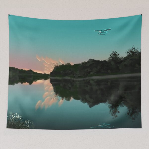 Item preview, Flight Over Still Minnesota Lake designed and sold by hkellermedia.
