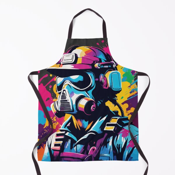 Item preview, Vivid Gasmask Warrior designed and sold by Moxie Ink Lady.