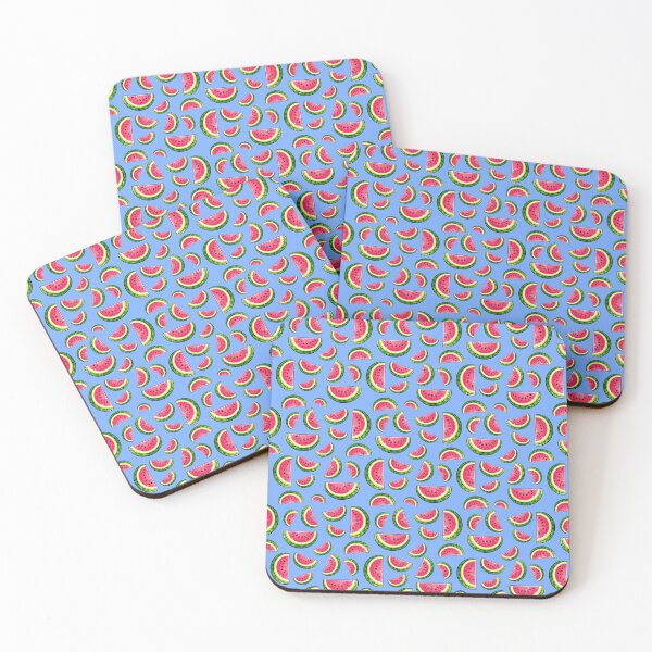 Item preview, Cartoon Cute Summer Watermelon Fruit Pattern Blue designed and sold by BeJolley.