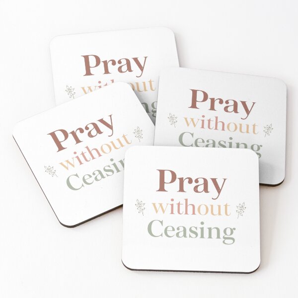 Item preview, Pray Without Ceasing Christian Art designed and sold by Sunniz.