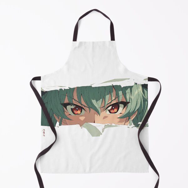Item preview, Anchovy Girls Und Panzer Red Eyes Teal Hair Peeker Torn Paper Close Up designed and sold by PMartistStudio.
