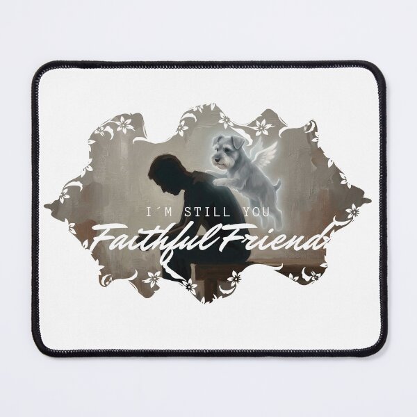 Item preview, Still Your Faithful Friend – Angel Dog Memorial Aesthetic designed and sold by InfinitePawBond.