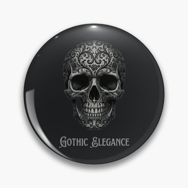 Item preview, Gothic Skull – Dark Elegant Vintage Skeleton Style designed and sold by Taans-Creation.