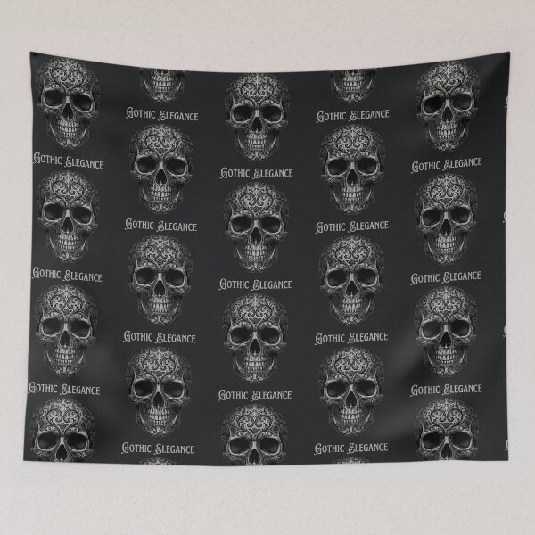 Item preview, Gothic Skull – Dark Elegant Vintage Skeleton Style designed and sold by Taans-Creation.