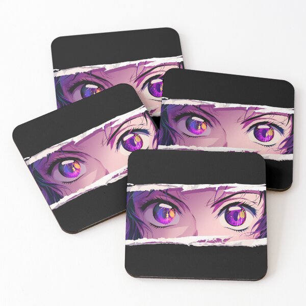 Item preview, Shinobu Kocho Demon Slayer Purple Eyes Calm Stare Torn Paper Peek designed and sold by PMartistStudio.