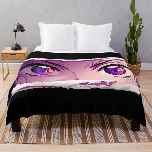 Item preview, Shinobu Kocho Demon Slayer Purple Eyes Calm Stare Torn Paper Peek designed and sold by PMartistStudio.