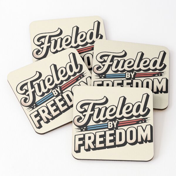 Item preview, Fueled by Freedom — Retro Americana Script & Block Letter Design designed and sold by OldGloryForge.