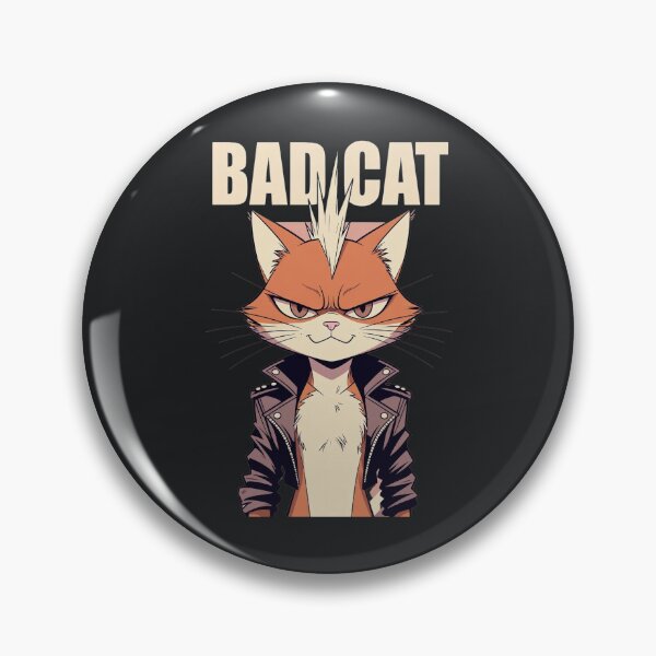 Item preview, Bad Cat – Punk Attitude Funny Rebel Animal Character designed and sold by Taans-Creation.