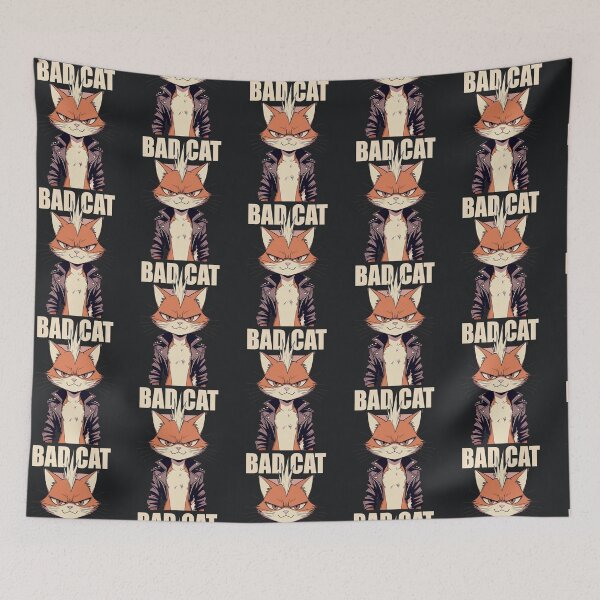 Item preview, Bad Cat – Punk Attitude Funny Rebel Animal Character designed and sold by Taans-Creation.