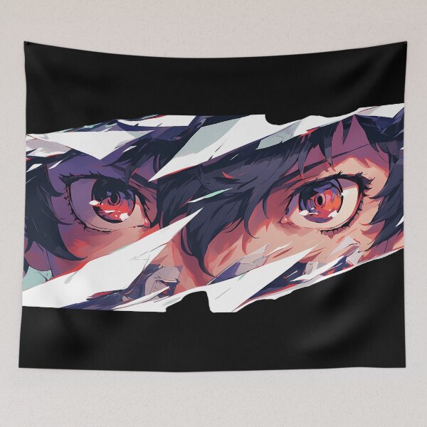 Item preview, Ryuji Sakamoto Persona 5 Glitch Peek Torn Paper Neon Eyes designed and sold by PMartistStudio.