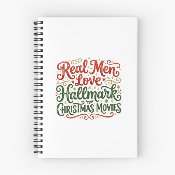 Item preview, Real Men Love Hallmark Christmas Movies  designed and sold by Custom Sparkle Shop.