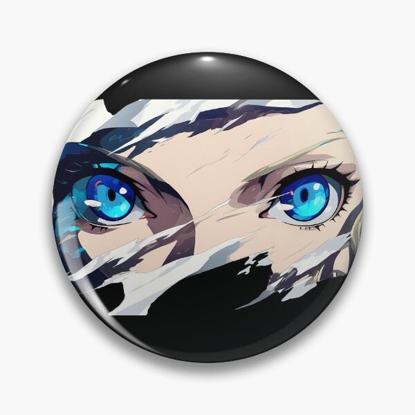 Item preview, Justine Caroline Persona 5 Shattered Peek Torn Paper Bright Blue Eyes designed and sold by PMartistStudio.