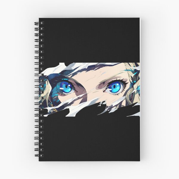 Item preview, Justine Caroline Persona 5 Shattered Peek Torn Paper Bright Blue Eyes designed and sold by PMartistStudio.
