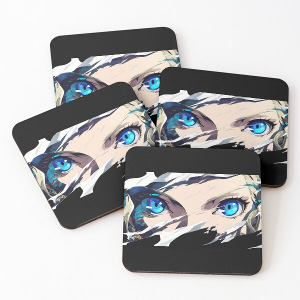 Item preview, Justine Caroline Persona 5 Shattered Peek Torn Paper Bright Blue Eyes designed and sold by PMartistStudio.