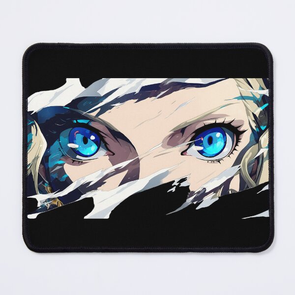 Item preview, Justine Caroline Persona 5 Shattered Peek Torn Paper Bright Blue Eyes designed and sold by PMartistStudio.
