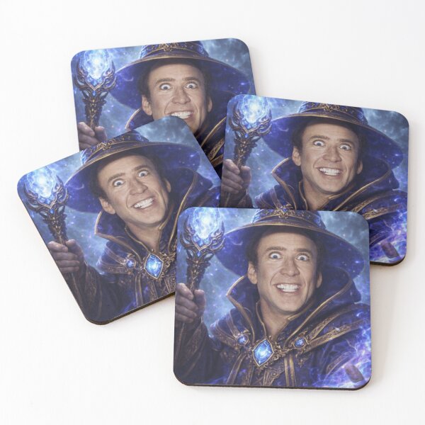 Item preview, Nicolas Mage Fantasy Wizard Parody Nicolas Cage DnD Funny Wizard Meme designed and sold by MaxLevelMerch.