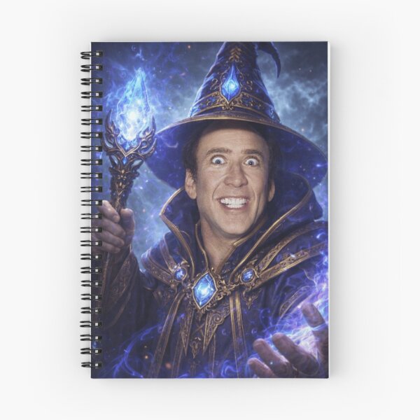 Item preview, Nicolas Mage Fantasy Wizard Parody Nicolas Cage DnD Funny Wizard Meme designed and sold by MaxLevelMerch.