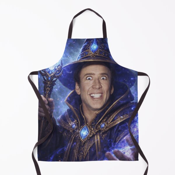 Item preview, Nicolas Mage Fantasy Wizard Parody Nicolas Cage DnD Funny Wizard Meme designed and sold by MaxLevelMerch.