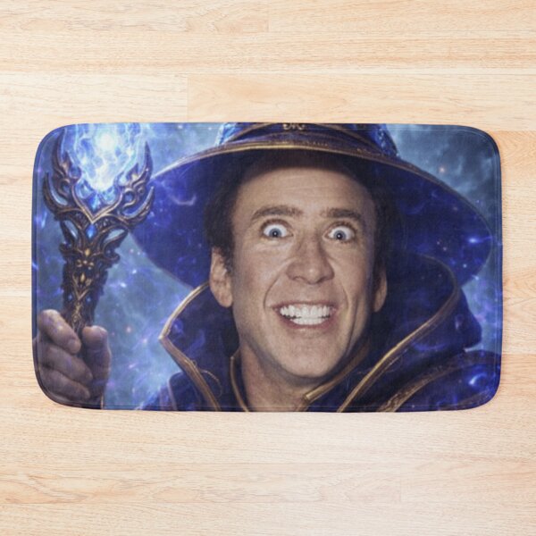 Item preview, Nicolas Mage Fantasy Wizard Parody Nicolas Cage DnD Funny Wizard Meme designed and sold by MaxLevelMerch.