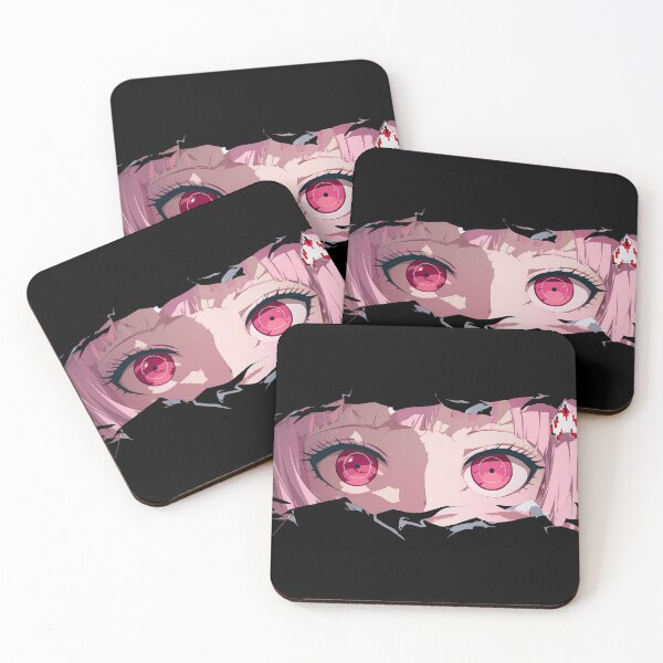 Item preview, Chiaki Nanami Danganronpa Eyes Peeker Torn Paper Pink Stare designed and sold by PMartistStudio.