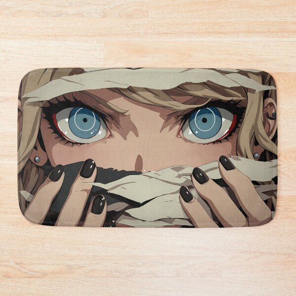 Item preview, Junko Enoshima Danganronpa Eyes Peeker Torn Paper Pink Closeup designed and sold by PMartistStudio.