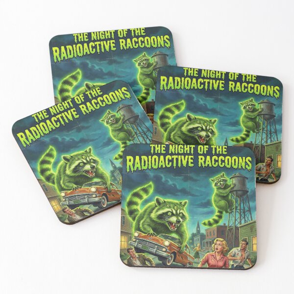 Item preview, The Night of the Radioactive Raccoons designed and sold by graficsfx.