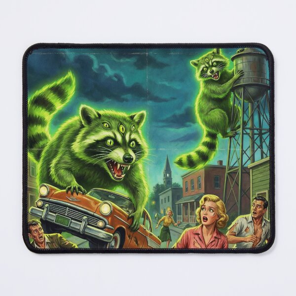 Item preview, The Night of the Radioactive Raccoons designed and sold by graficsfx.