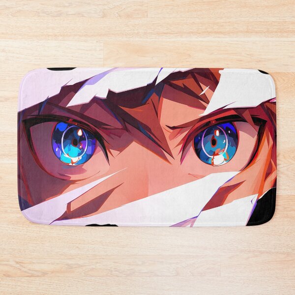 Item preview, Makoto Naegi Danganronpa Eyes Peeker Torn Paper Blue Closeup designed and sold by PMartistStudio.