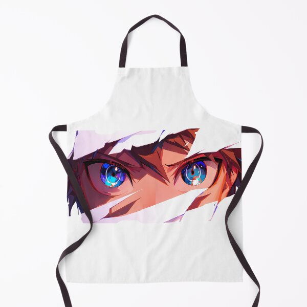 Item preview, Makoto Naegi Danganronpa Eyes Peeker Torn Paper Blue Closeup designed and sold by PMartistStudio.
