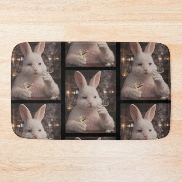 Item preview, Funny Easter Bunny Smoking Carrot Cigarette Rabbit designed and sold by RDGNR.