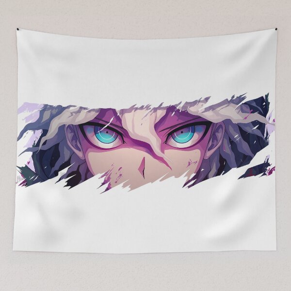 Item preview, Nagito Komaeda Danganronpa Eyes Peeker Torn Paper Teal Closeup designed and sold by PMartistStudio.
