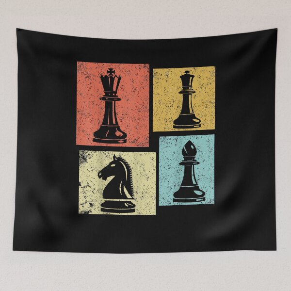 Item preview, Vintage Chess Pieces Retro Chess Player Men Women Kids designed and sold by Goleon12.