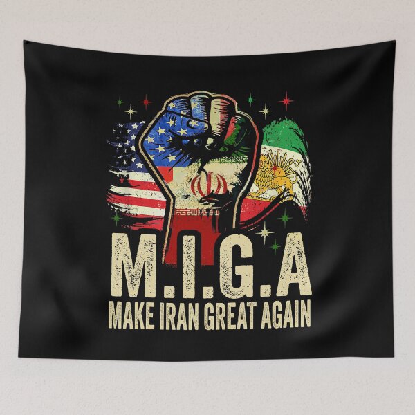 Item preview, MIGA Make Iran Great Again USA Funny designed and sold by Ortigzitoun.
