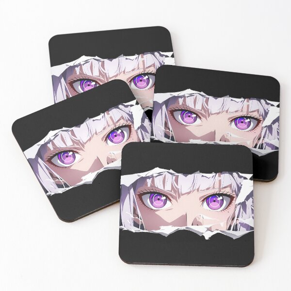 Item preview, Kyoko Kirigiri Danganronpa Eyes Peeker Torn Paper Blue Mystery designed and sold by PMartistStudio.